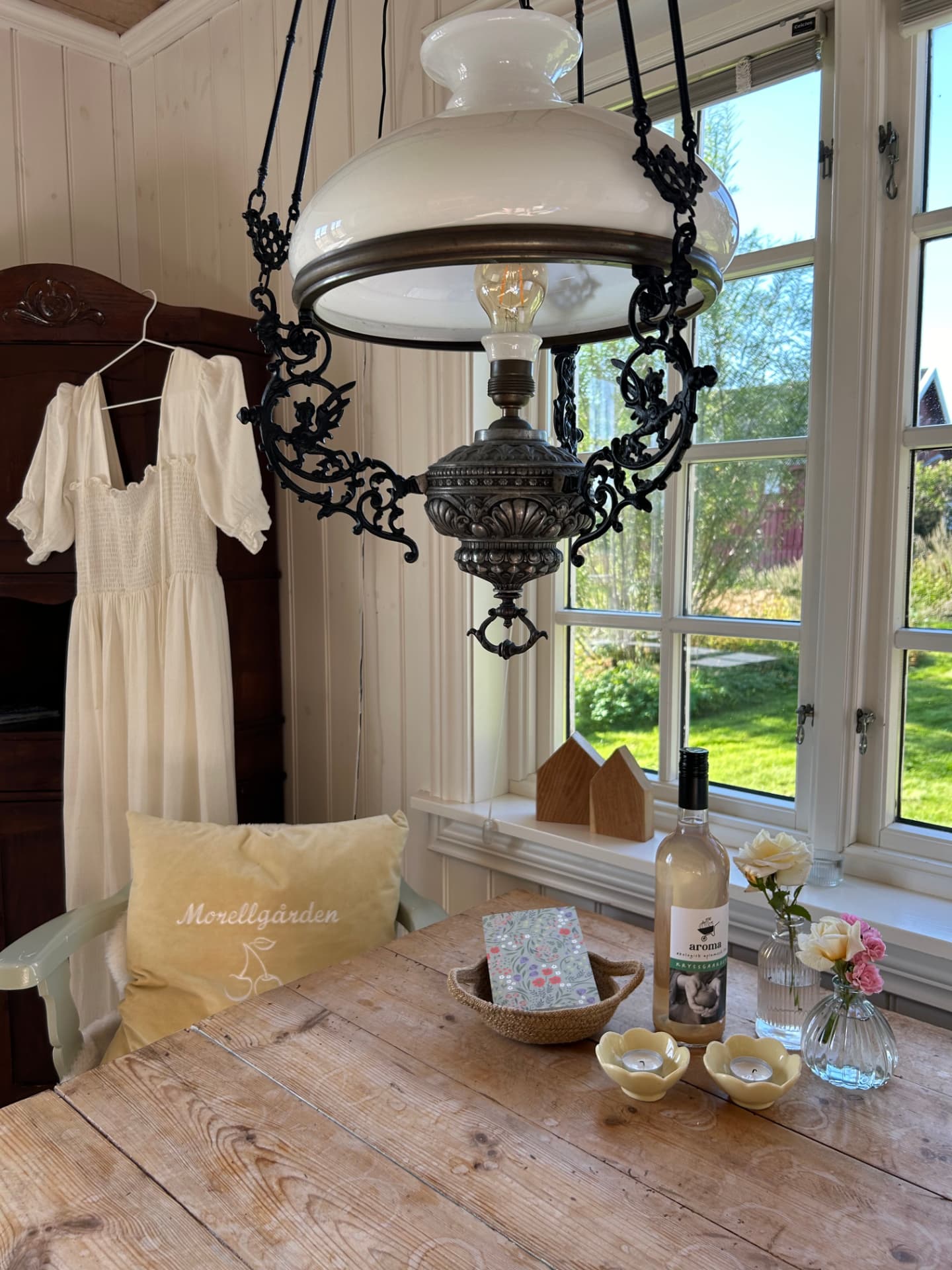 Lamp and window – interior detail